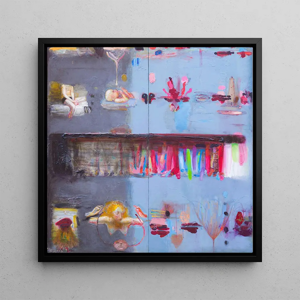 Sama et autre II - Tiit Psuke — framed artwork on a wall