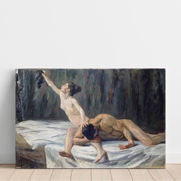 Reproduction of the painting Samson and Delilah - Max Liebermann