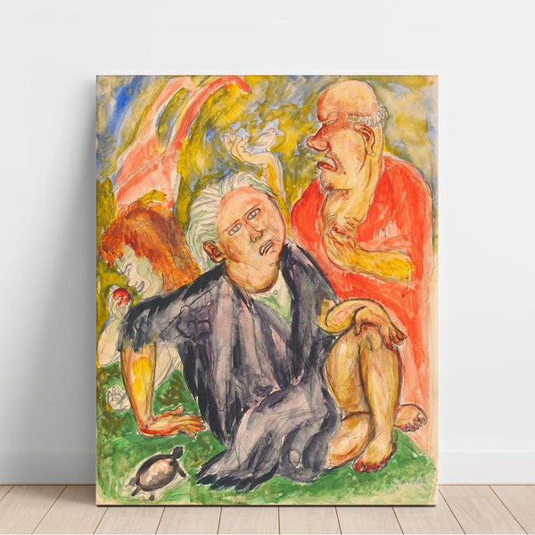 Reproduction of the painting Samtal - Nils Dardel