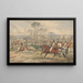 Deer hunt: the encounter of a doe freed from a van - Samuel Alken — framed artwork on a wall