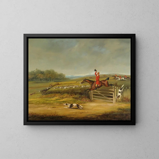 Tally-ho - Samuel Alken Jr — framed artwork on a wall