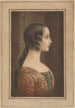 Portrait painting of a young girl from the Renaissance - Samuel Arlent Edwards — artwork view