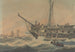Warship and Ships off the Coast - Samuel Atkins — artwork view