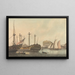 Warship Under Repair - Samuel Atkins — framed artwork on a wall