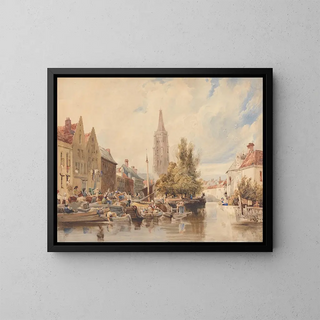 Church of Our Lady in Bruges - Samuel Austin — framed artwork on a wall