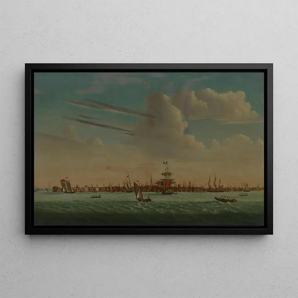 View of Charleston - Samuel Barnard — framed artwork on a wall