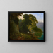 At the edge of Lake Nemi - Samuel Birmann — framed artwork on a wall
