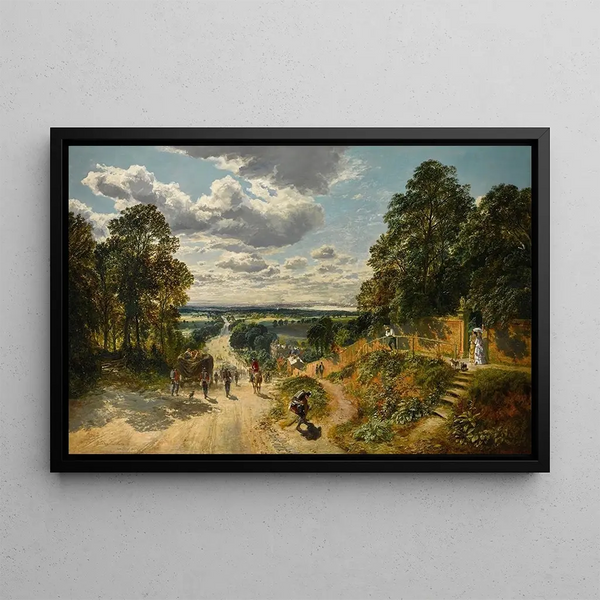 London from Shooters Hill - Samuel Bough — framed artwork on a wall