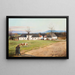 Landscape with a Farm - Samuel Brunner — framed artwork on a wall