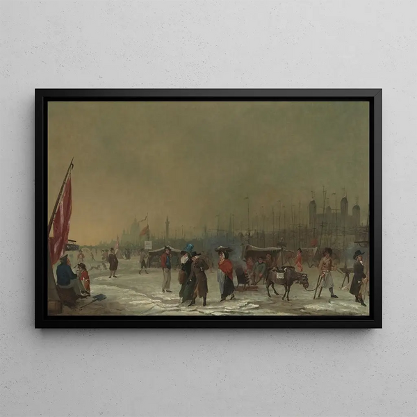 Givre sur la Tamise - Samuel Collings — framed artwork on a wall