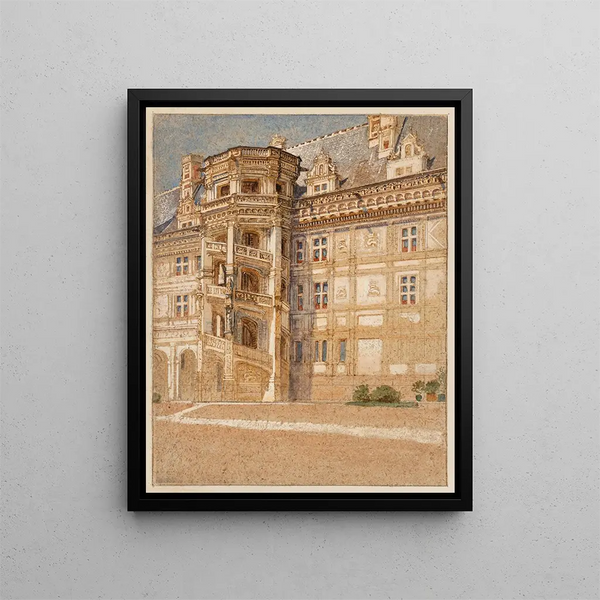 Château de Blois - Samuel Colman — framed artwork on a wall