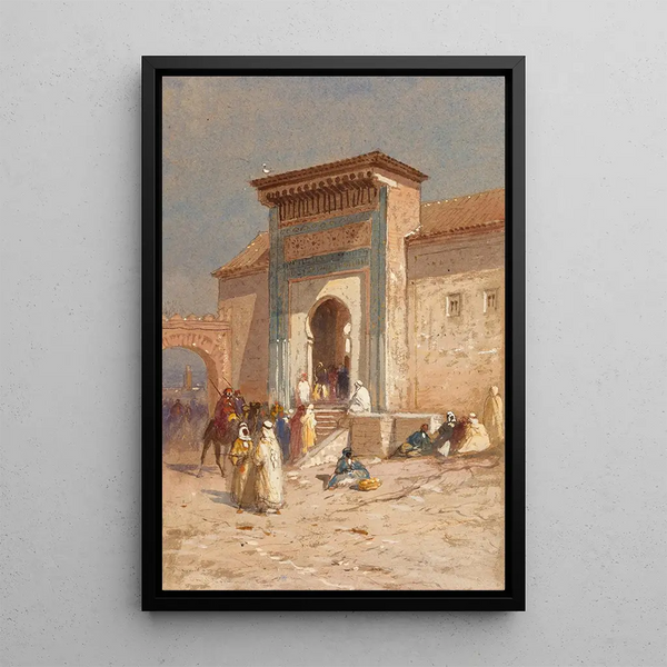 Entrée de Sion Halomi - Samuel Colman — framed artwork on a wall