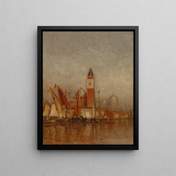 Notre-Dame de la Miséricorde - Samuel Colman — framed artwork on a wall