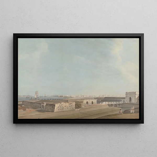 Calcutta Painting - Samuel Davis — framed artwork on a wall