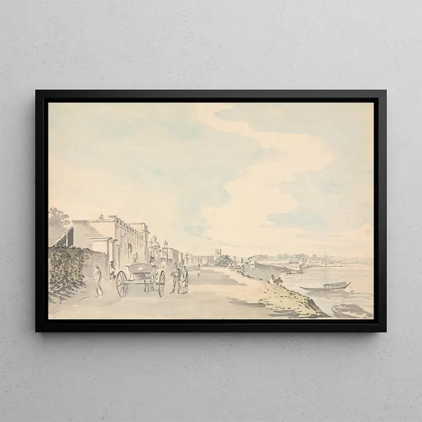 Chandernagor, West Bengal - Samuel Davis — framed artwork on a wall