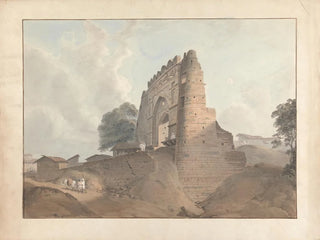 Gate of the Old Fort in Benares - Samuel Davis — artwork view