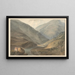Mountain landscape painting with river - Samuel Davis — framed artwork on a wall