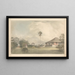 The Bungalow of Mr. Crofts near Madras - Samuel Davis — framed artwork on a wall