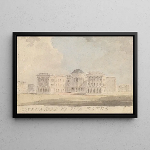 New Government House in Calcutta - Samuel Davis — framed artwork on a wall