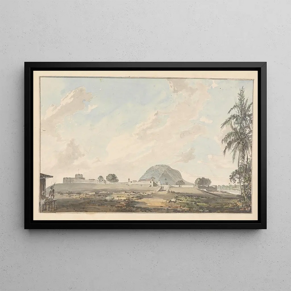 Fort Occupé Painting - Samuel Davis — framed artwork on a wall