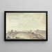Fort in ruins on a river - Samuel Davis — framed artwork on a wall