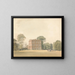 Side view of the Ayot house, Hertfordshire - Samuel Davis — framed artwork on a wall