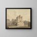 La Fin du pont ruiné à Rouen - Samuel Davis — framed artwork on a wall
