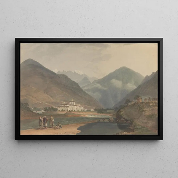 L'ancienne capitale d'hiver du Bhoutan au Punakha Dzong - Samuel Davis — framed artwork on a wall