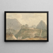 The Village of Buxadaur Buxa Duar Tibet - Samuel Davis — framed artwork on a wall