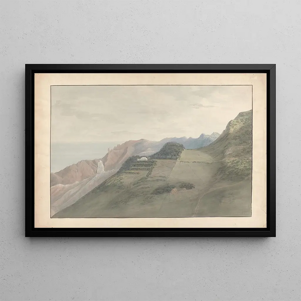 View at Sainte-Hélène - Samuel Davis — framed artwork on a wall
