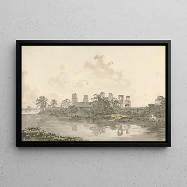 View of a Fort - Samuel Davis — framed artwork on a wall