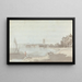 City of the West near a river - Samuel Davis — framed artwork on a wall