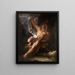 Hercules in his final moments - Samuel Finley Breese Morse — framed artwork on a wall