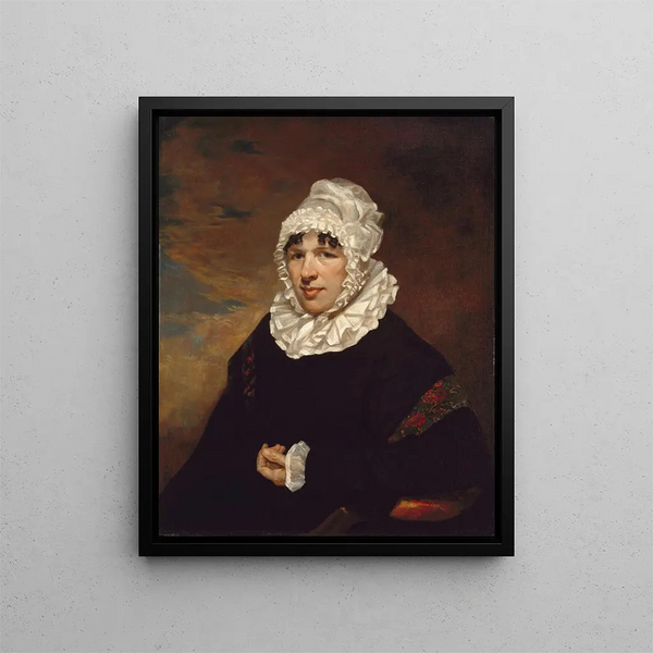 Portrait of Mrs. John Earnest Poyas - Samuel Finley Breese Morse — framed artwork on a wall