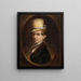 Portrait of a man in a top hat - Samuel Finley Breese Morse — framed artwork on a wall