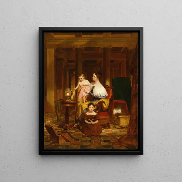 The Goldfish Bowl - Samuel Finley Breese Morse — framed artwork on a wall