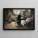 Evangeline discovering her fiancé at the hospital - Samuel G Richards — framed artwork on a wall