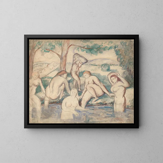 Bathers - Samuel Halpert — framed artwork on a wall