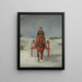The Postal Chariot in Winter - Samuel Henry Alken — framed artwork on a wall