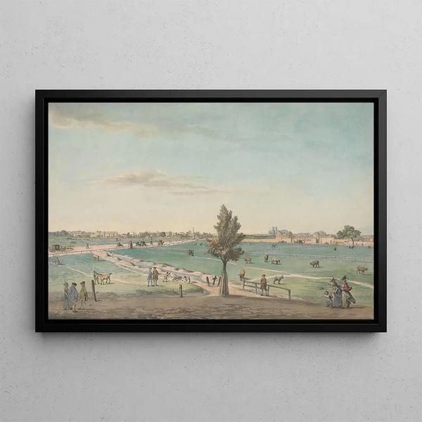Kennington Common - Samuel Hieronymus Grimm — framed artwork on a wall