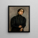 Portrait of Maria Feldman - Samuel Hirszenberg — framed artwork on a wall