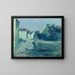 Allée du village au clair de lune - Samuel Hirszenberg — framed artwork on a wall