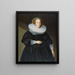 Portrait of a Woman - Samuel Hoffmann — framed artwork on a wall