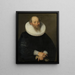 Portrait of an Old Man - Samuel Hoffmann — framed artwork on a wall
