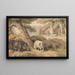 A wild boar and a ram - Samuel Howitt — framed artwork on a wall