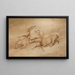 Quatre Chevaux au Galop - Samuel Howitt — framed artwork on a wall
