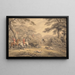 Fox Hunt Uncovering - Samuel Howitt — framed artwork on a wall