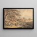 Fox Hunt stopping the dogs that have changed - Samuel Howitt — framed artwork on a wall