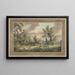 Partridge Hunt - Samuel Howitt — framed artwork on a wall