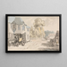Cavaliers devant une auberge - Samuel Howitt — framed artwork on a wall